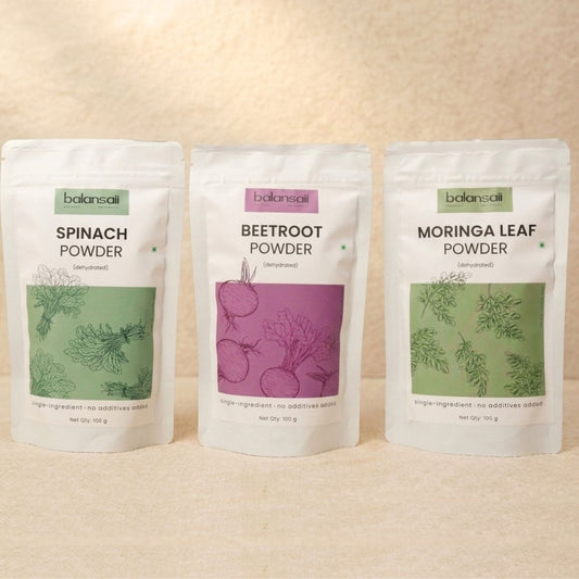 DAILY GREENS TRIO (Beetroot + Spinach + Moringa leaf)